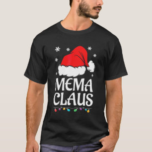 Camisa Mema Claus Pijama de Natal Família Combinan