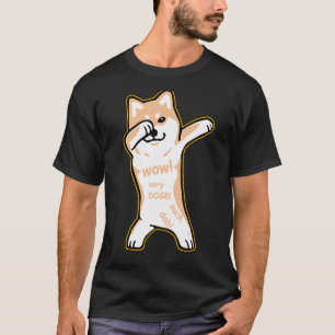 Camisa meme DOGE - cão DABBING SHIBA INU