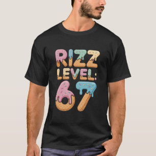 Camisa Meme Nível 67 Rizz Camisa Sorvete Gotejante