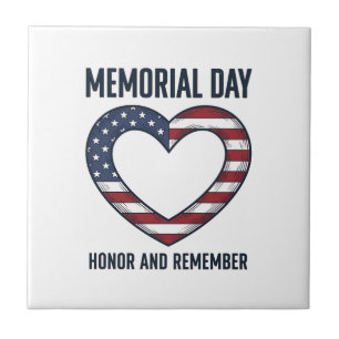 Camisa Memorial Day Coração Honra e Lembrança Desi