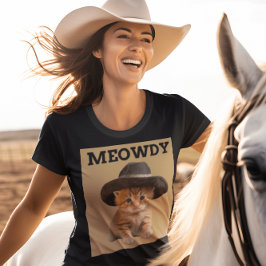 CAMISA MEOWDY VAQUEIRO GATO FILHOTE