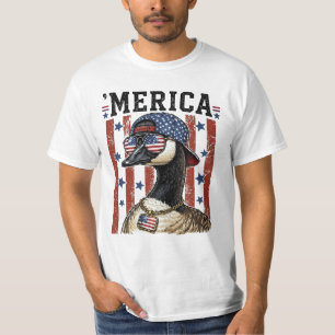 Camisa 'MERICA Bandeira Distressed 4 de Julho