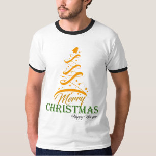 Camisa Merry Christmas Tree Ringer 🎄 Freefit H