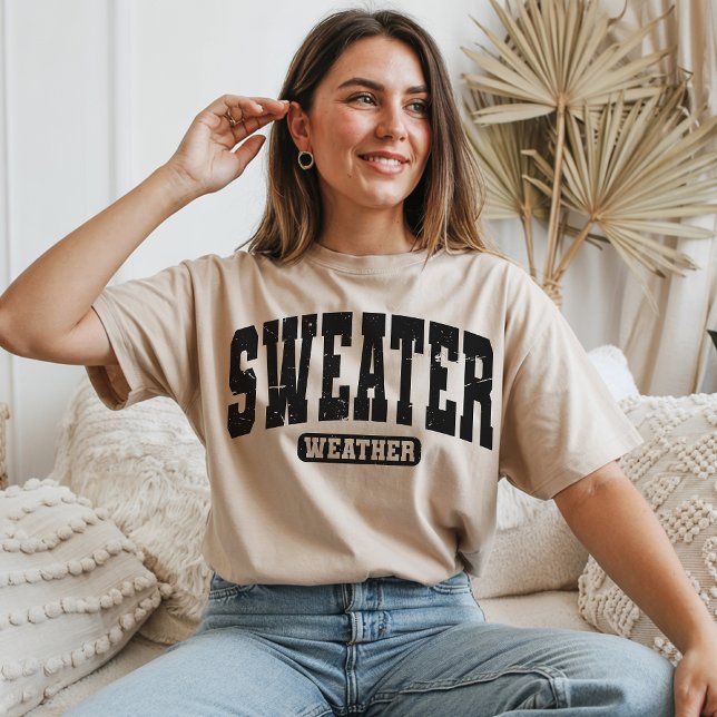 Camisa Meteorológica Do Suéter De Outono Retroativ (Sweater Weather shirt, Sweater Weather sweatshirt, Vintage Autumn shirt, Retro Autumn shirt,)