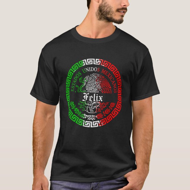 Camisa mexica do Sobrenome Felix (Frente)
