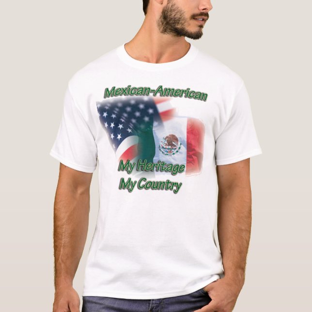 Camisa Mexicana-Amerian do país t da herança dos (Frente)