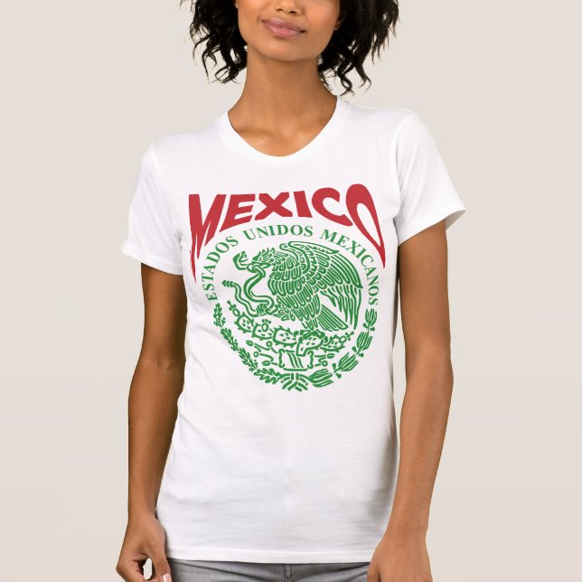 Camisa mexicana das senhoras - México Playera (Frente)