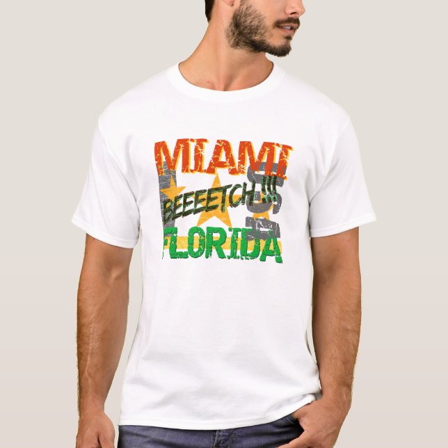 Camisa Miami Beeetch - escolha o estilo (Frente)