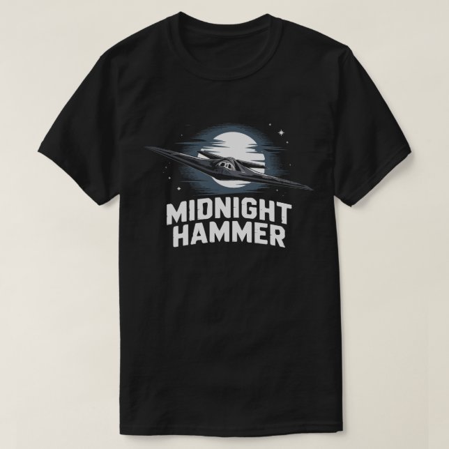 Camisa Midnight Hammer B-2 Stealth Bomber | GBU-57 (Frente do Design)