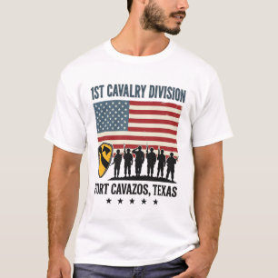 Camisa Militar Vintage 1ª Divisão de Cavalaria For
