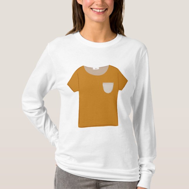 Camisa Minimalista Amarela Mostarda (Frente)
