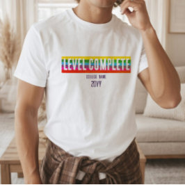 Camisa Minimalista de Conclusão de Nível de Arco-Í
