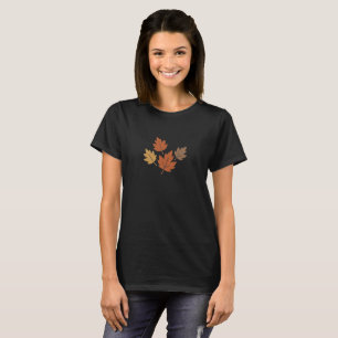 Camisa Minimalista Folhas de Outono