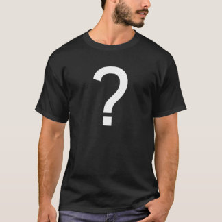Camisa misteriosa - ponto de interrogação T-Shirt 