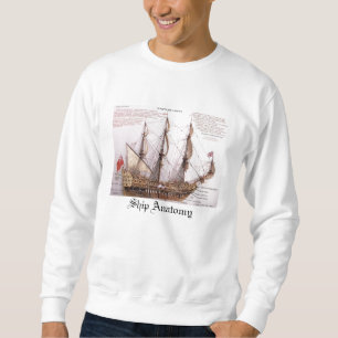 Camisa modelo do doce da anatomia do navio