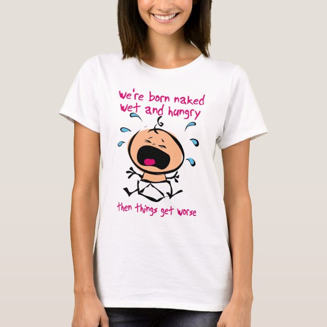 Camisa Molhada Faminta Engraçada (Frente)