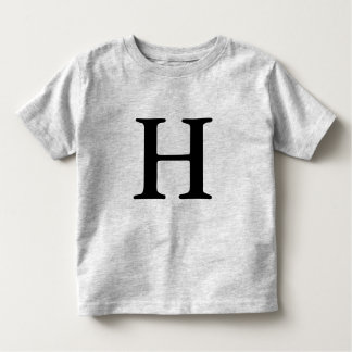 Camisa monogrammed da inicial t da letra H
