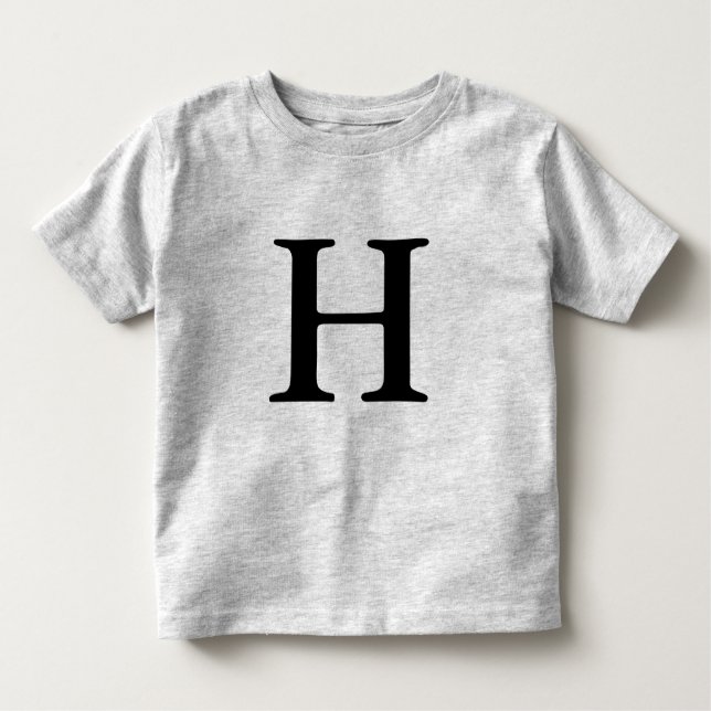 Camisa monogrammed da inicial t da letra H (Frente)