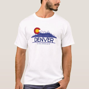 camisa montanhas de madeira Denver Colorado