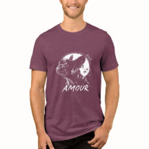 Camisa Moon Dog Amour - Romântico Pet Gótico Franc