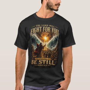 camisa moses mar vermelho cristão êxodo 14:14