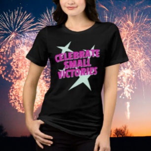 Camisa Motivacional Celebre Pequenas Vitórias
