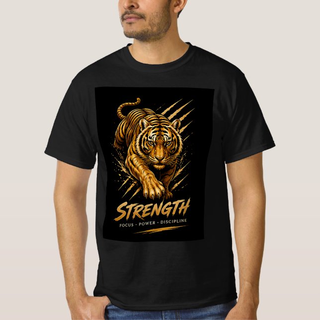 Camisa Motivacional de Força do Tigre 🐯 (Frente)