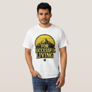 Camisa Motivacional Vintage Para Viver com Sucesso