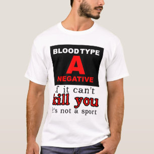 Camisa Motocross da dieta - Tipo de sangue A negat