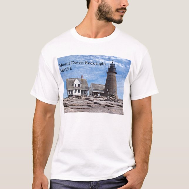 Camisa Mount Desert Rock Light, Maine (Frente)