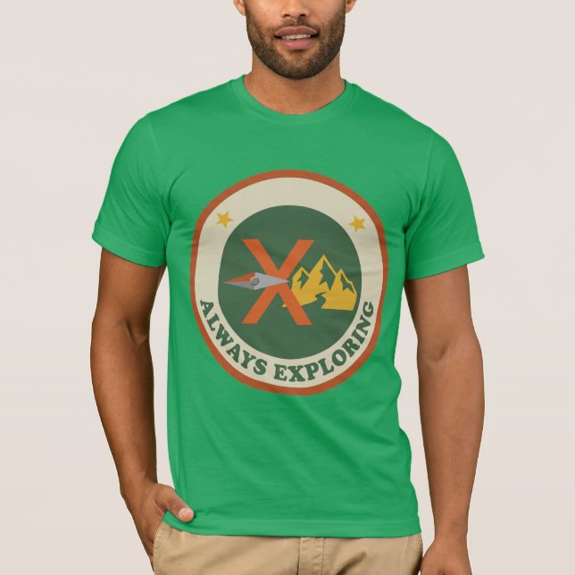 Camisa Mountain Compass Sempre Explorando Tee (Frente)