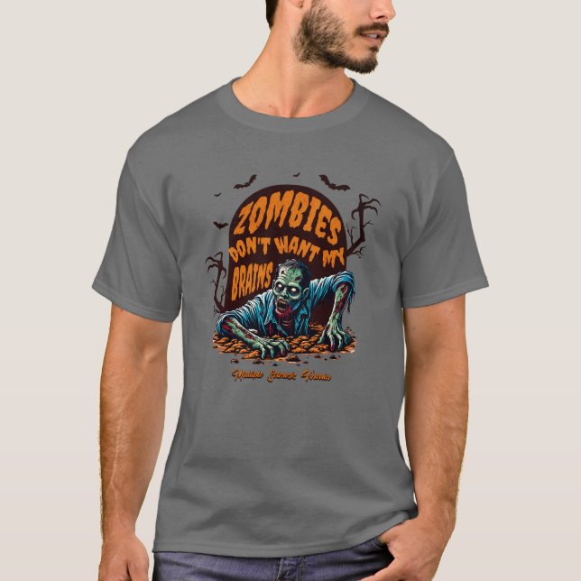 Camisa MS, camiseta Zombie Sarcástica, presente de (Frente)