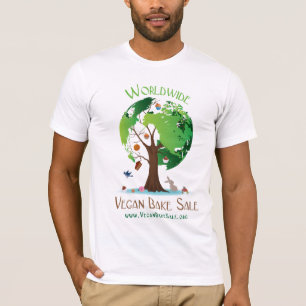 Camisa mundial da venda do assar do Vegan por