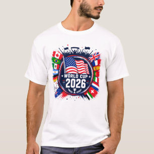 Camisa Mundial de Futebol 2026 Bandeira de Todos o