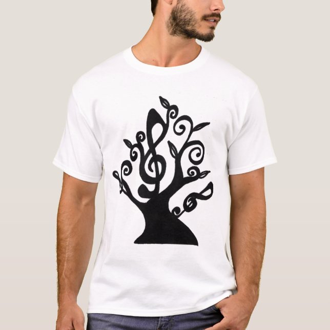 Camisa musical da árvore (Frente)
