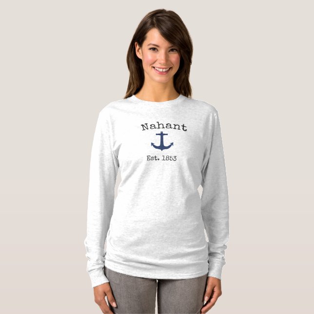 Camisa Nahant Massachusetts para mulheres (Frente Completa)
