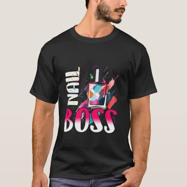 Camisa Nail Boss para Manicure Técnico de Unhas Ar (Frente)