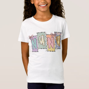 Camisa Nana PNG Design de Sublimação Floral Leopar