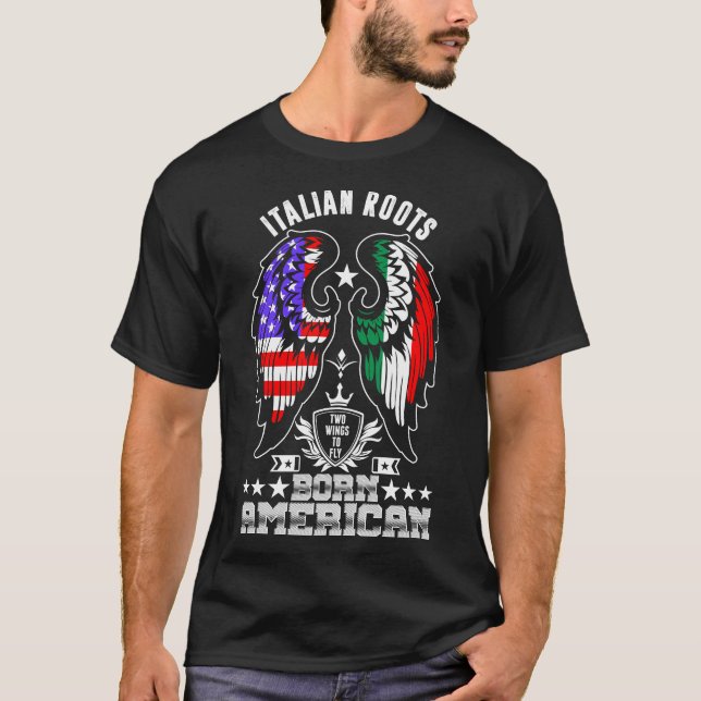Camisa Nascer Americana de Raízes Italianas (Frente)