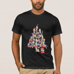 Camisa Natal cachorro husky siberiano filhote fofo