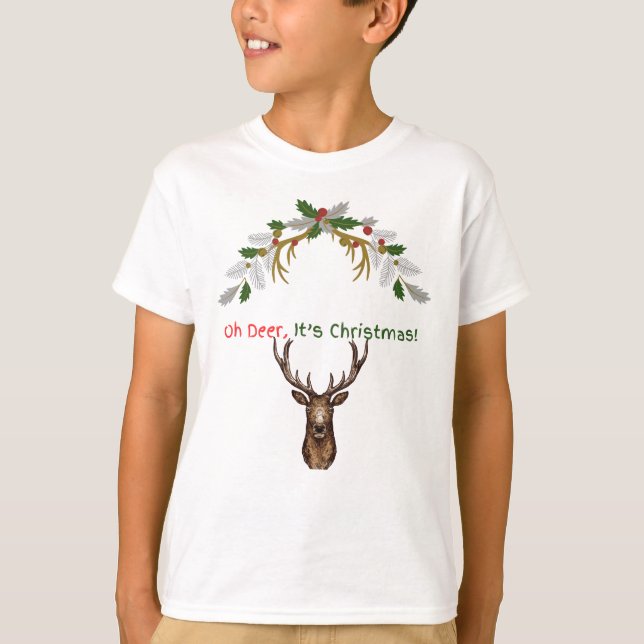 Camisa Natal Para Crianças (Frente)