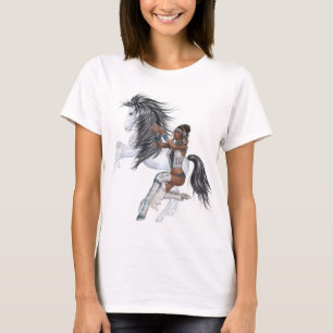 Camisa Nativa da Princesa Americana e Stallion