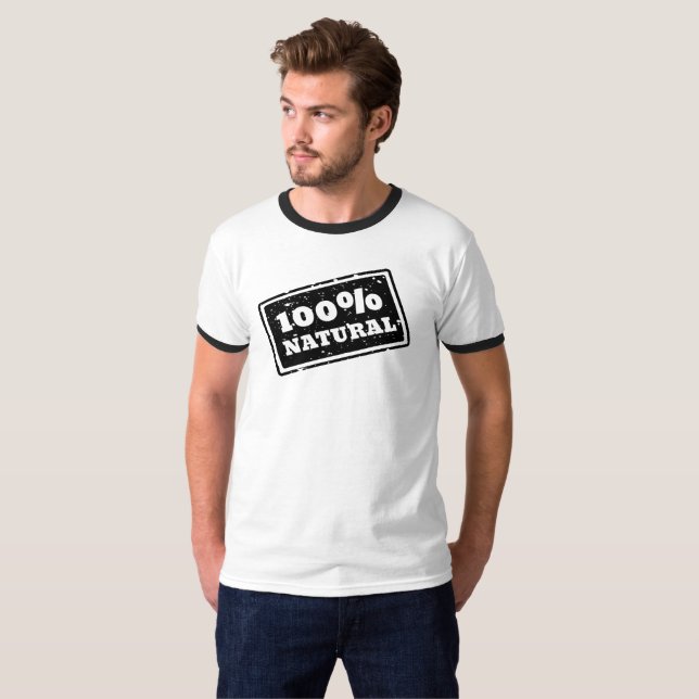 Camisa natural de 100% (Frente Completa)