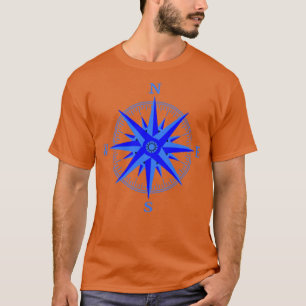 Camisa Náutica de Compass Rosa de Vento para Naveg