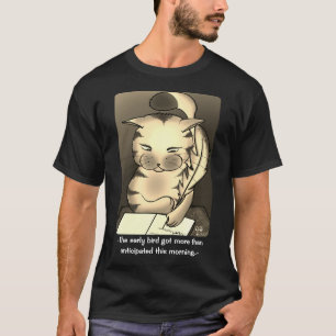 Camisa Negra de Pássaros Anormais