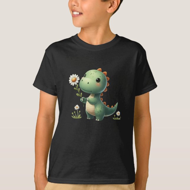 Camisa Negra Dinosour Kid Negra (Frente)