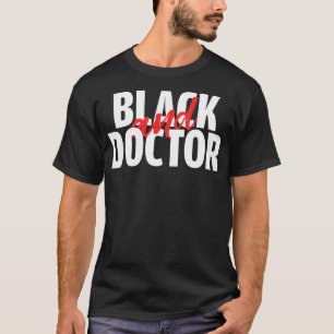 Camisa negra e Doutor para história negra mês ts