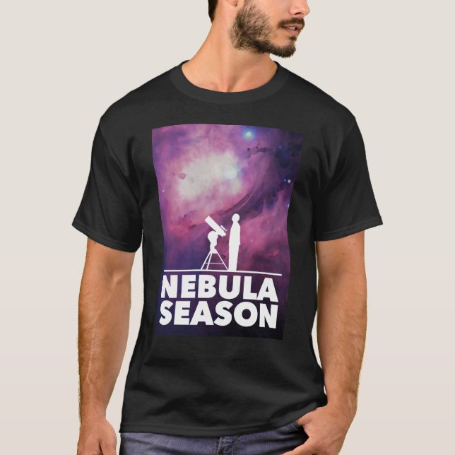 Camisa Negra Masculina da Época Nebula (Frente)