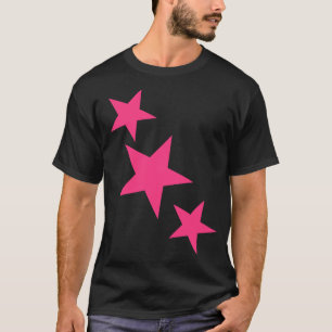 Camisa Neon Pink Star Impressão T