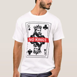 Camisa No Kings Club – Carta de Baralho Preta e Br